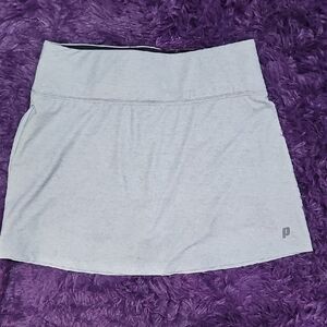 Prince Light Gray Mini Skirt